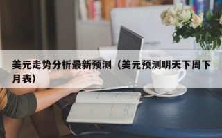 美元走势分析最新预测（美元预测明天下周下月表）