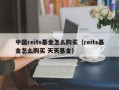 中国reits基金怎么购买（reits基金怎么购买 天天基金）