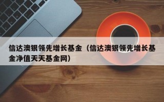 信达澳银领先增长基金（信达澳银领先增长基金净值天天基金网）