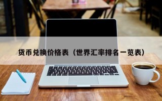 货币兑换价格表（世界汇率排名一览表）