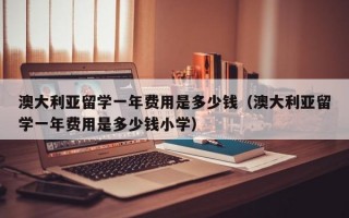 澳大利亚留学一年费用是多少钱（澳大利亚留学一年费用是多少钱小学）