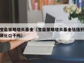 宝盈策略增长基金（宝盈策略增长基金估值肝硬化口干吗）