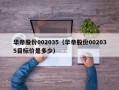 华帝股份002035（华帝股份002035目标价是多少）