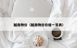 越南物价（越南物价价格一览表）