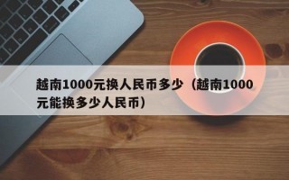 越南1000元换人民币多少（越南1000元能换多少人民币）