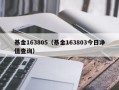 基金163805（基金163803今日净值查询）