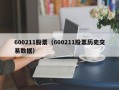 600211股票（600211股票历史交易数据）