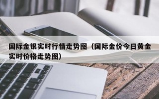 国际金银实时行情走势图（国际金价今日黄金实时价格走势图）