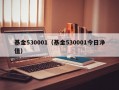 基金530001（基金530001今日净值）