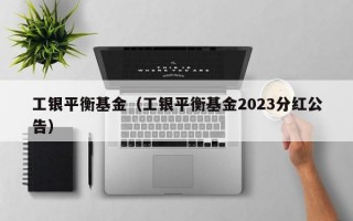 工银平衡基金（工银平衡基金2023分红公告）