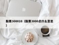 股票300010（股票3000点什么意思）