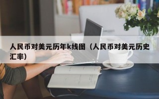 人民币对美元历年k线图（人民币对美元历史汇率）