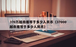 370万越南盾等于多少人民币（37000越南盾等于多少人民币）