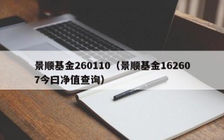 景顺基金260110（景顺基金162607今曰净值查询）