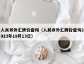 人民币外汇牌价查询（人民币外汇牌价查询2023年10月13日）