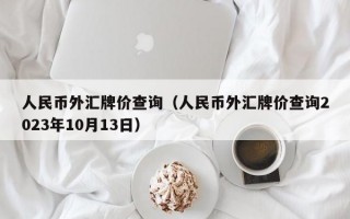 人民币外汇牌价查询（人民币外汇牌价查询2023年10月13日）