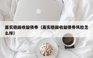 嘉实稳固收益债券（嘉实稳固收益债券风险怎么样）