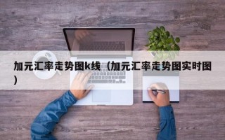 加元汇率走势图k线（加元汇率走势图实时图）