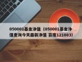 050001基金净值（050001基金净值查询今天最新净值 百度121003）