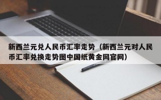 新西兰元兑人民币汇率走势（新西兰元对人民币汇率兑换走势图中国纸黄金网官网）