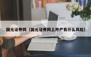 国元证券网（国元证券网上开户有什么风险）