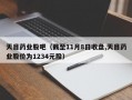 天目药业股吧（截至11月8日收盘,天目药业股价为1234元股）