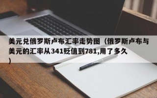 美元兑俄罗斯卢布汇率走势图（俄罗斯卢布与美元的汇率从341贬值到781,用了多久）