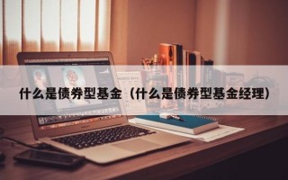 什么是债券型基金（什么是债券型基金经理）