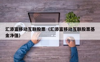 汇添富移动互联股票（汇添富移动互联股票基金净值）