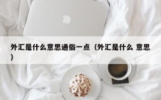 外汇是什么意思通俗一点（外汇是什么 意思）