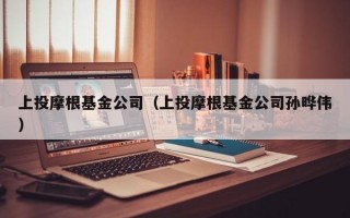 上投摩根基金公司（上投摩根基金公司孙晔伟）