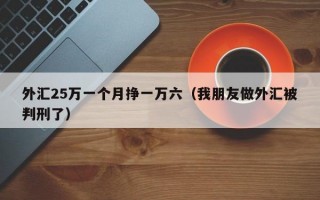 外汇25万一个月挣一万六（我朋友做外汇被判刑了）