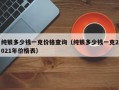 纯银多少钱一克价格查询（纯银多少钱一克2021年价格表）