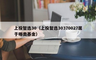 上投智选30（上投智选30370027属于哪类基金）