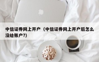 中信证券网上开户（中信证券网上开户后怎么没给账户?）