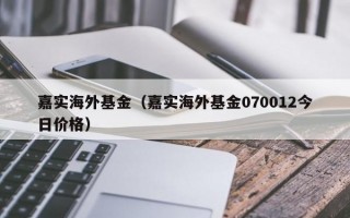 嘉实海外基金（嘉实海外基金070012今日价格）