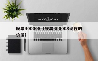 股票300008（股票300008现在的价位）