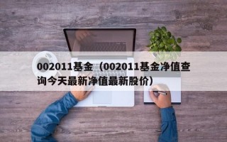 002011基金（002011基金净值查询今天最新净值最新股价）