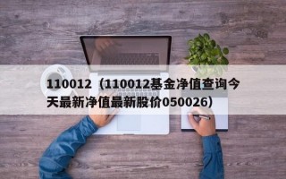 110012（110012基金净值查询今天最新净值最新股价050026）