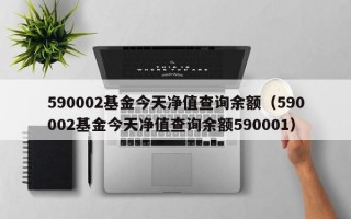 590002基金今天净值查询余额（590002基金今天净值查询余额590001）