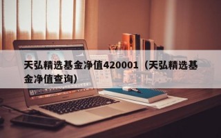 天弘精选基金净值420001（天弘精选基金净值查询）