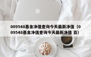 009548基金净值查询今天最新净值（009548基金净值查询今天最新净值 百）