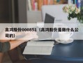 高鸿股份000851（高鸿股份是做什么公司的）