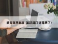 欧元突然暴涨（欧元涨了还是跌了）