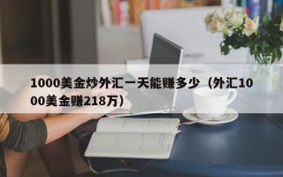 1000美金炒外汇一天能赚多少（外汇1000美金赚218万）